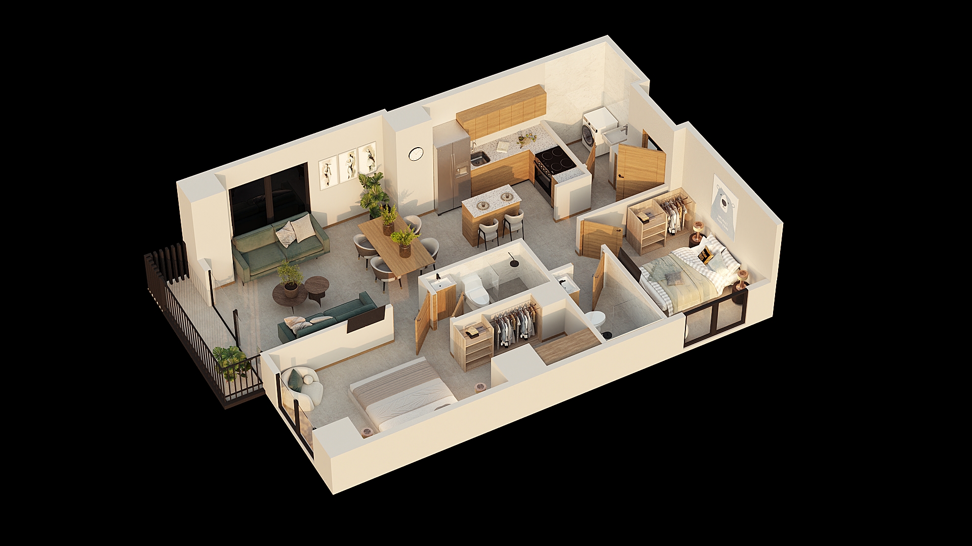 Flamma 81 axonometric