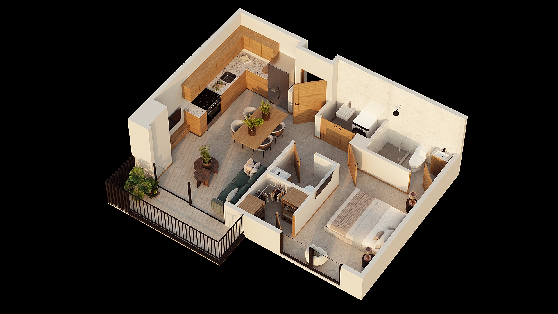 Pigra A axonometric