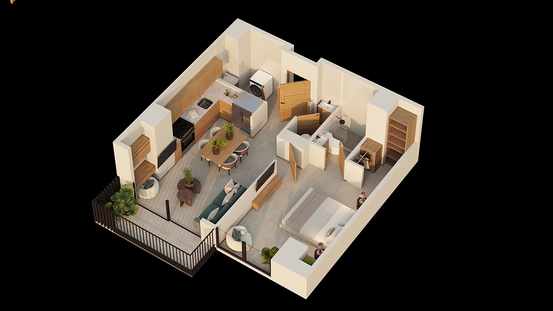 Pigra B axonometric